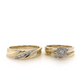 10k Yellow Gold 0.20ctw Diamond Trio Bridal Set