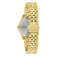 Bulova Ladies Gold-Tone Crystal Watch 97P155