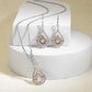 Rhythm of Love Sterling Silver and CZ Dangle Earrings