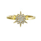 1/10 Ctw Diamond Star Ring in 14 Karat Yellow Gold