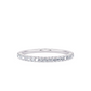 1/7 Ctw Classic Shared Prong Diamond Wedding Band in 14 Karat White Gold