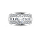 3 7/8 Ctw Princess Lab Grown Diamond Engagement Ring in White Gold