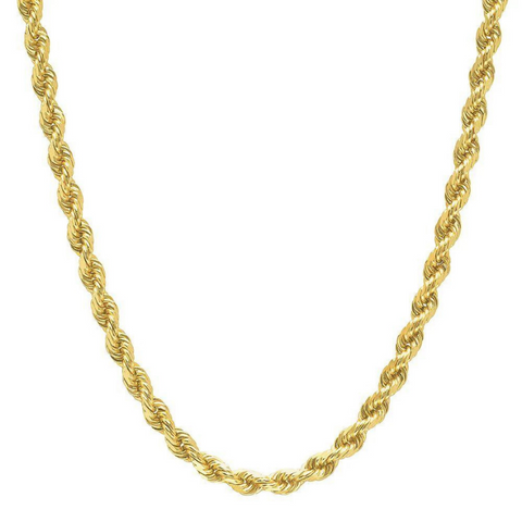 10 Karat Yellow Gold 20 Inch 4mm Rope Chain