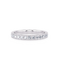 1/3 Ctw Classic Micro Pave Diamond Wedding Band in 14 Karat White Gold