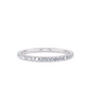 1/7 Ctw Classic U Prong Diamond Wedding Band in 14 Karat White Gold