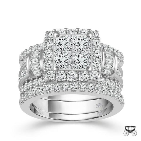 3 Carat Diamond Wedding Set