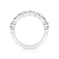 1.00 Ctw Classic Shared Prong Diamond Wedding Band in 14 Karat White Gold