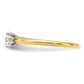 1/2 Carat Round Lab Grown Diamond Solitaire Engagement Ring in 14 Karat Yellow Gold