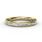 14 Karat Yellow Gold Fana 3/4 Carat Baguette Cut Diamond Wedding Band