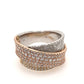 14k Two Tone Gold 1.75ctw Round Diamond Fashion Band