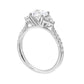 1/3 Ctw Daphne Diamond Engagement Ring Setting in 14 Karat White Gold