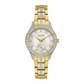 Bulova Ladies White Dial Gold-Tone Stainless Steel Phantom Watch 98L283