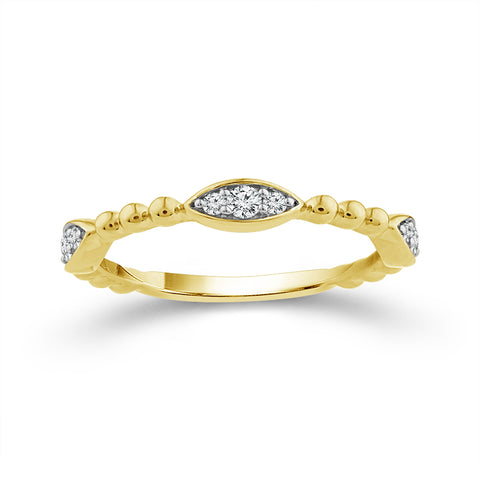 1/6 Ctw Diamond Stackable Band in 14 Karat Yellow Gold