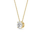 Above Love Star Lab Grown Diamond Solitaire Pendant in Yellow Gold (1 3/4 Ct)