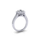 14 Karat White Gold 1 1/2 Carat Halo Lab Grown Diamond Engagement Ring