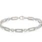 Paper Clip Diamond Tennis Bracelet - 1/6 Carat