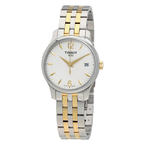 Tissot Tradition White Dial Two-tone Stainless Steel Ladies Watch T0632102203700