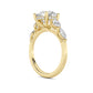 Above Love Star Lab Grown Diamond Engagement Ring in Yellow Gold (3 1/4 Ctw)