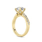 Above Love Star Lab Grown Diamond Engagement Ring in Yellow Gold (2 1/3 Ctw)