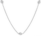 14 Karat White Gold 1/4 Carat Diamonds by the Yard Necklace