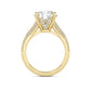 Above Love Star Lab Grown Diamond Engagement Ring in Yellow Gold (3 1/2 Ctw)