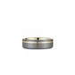 Bleu Royale Collection Men's 14K Yellow Gold & Grey Tantalum 7 mm Wedding Band