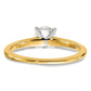 3/4 Carat Round Lab Grown Diamond Solitaire Engagement Ring in 14 Karat Yellow Gold