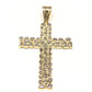 10k Yellow Gold Cross Charm Pendant