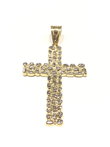 10k Yellow Gold Cross Charm Pendant