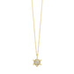 1/8 Ctw Diamond Star Pendant in 14 Karat Yellow Gold