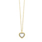 1/20 Ctw Diamond Heart Pendant in 14 Karat Yellow Gold