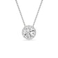 Above Love Star Lab Grown Diamond Halo Pendant in White Gold (1 3/4 Ctw)