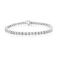 5 Ctw Lab Grown Diamond Tennis Bracelet in 14 Karat White Gold