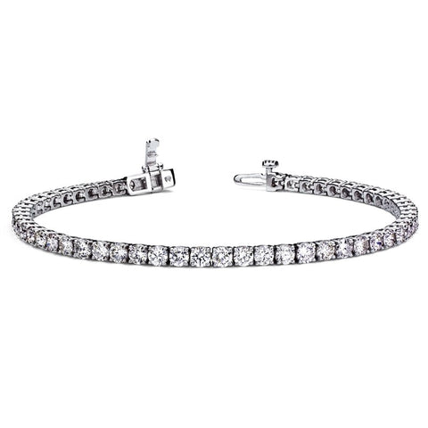 14k White Gold 3.00ctw Diamond Tennis Bracelet