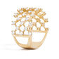 Robert Irwin Couture Silk Mesh Diamond Fashion Ring