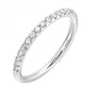 1/4 Ctw Diamond Wedding Band in 14 Karat White Gold