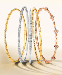 Flexible Diamond Bangle Bracelets Robert Irwin Jewelers