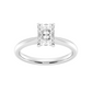 1 1/2 Carat Radiant Lab Grown Diamond Solitaire Engagement Ring