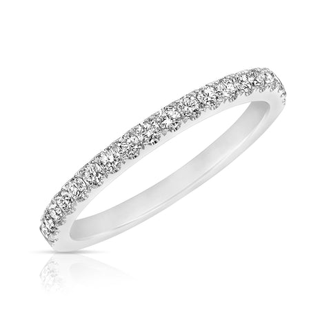 1/3 Ctw Lab Grown Diamond Wedding Band in 14 Karat White Gold