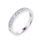 1/2 Ctw Classic Micro Pave Diamond Wedding Band in 14 Karat White Gold