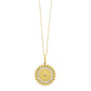 1/2 Ctw Diamond Disc Pendant in 14 Karat Yellow Gold