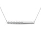 10 Karat White Gold 1/6 Carat Diamond Bar Pendant