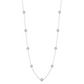 14 Karat White Gold 2 Carat Diamonds by the Yard Necklace