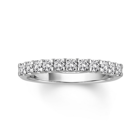 14 Karat White Gold 3/4 Carat Diamond Wedding Band