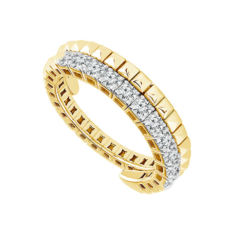 1/2 Ctw Flexible Diamond Ring In 14 Karat Yellow Gold