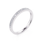 1/7 Ctw Classic Micro Pave Diamond Wedding Band in 14 Karat White Gold