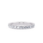 1/2 Ctw Classic U Prong Diamond Wedding Band in 14 Karat White Gold