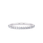 1/7 Ctw Classic Single Prong Diamond Wedding Band in 14 Karat White Gold