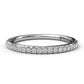 14 Karat White Gold Fana 1/5 Carat Round Diamond Wedding Band