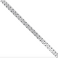 1/2 Ctw Lab Grown Flexible Diamond Bangle Bracelet in Sterling Silver